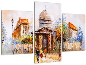 Tablou - Monument de oraș pictat (90x60 cm)