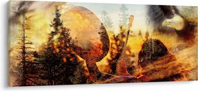 Tablou - Motiv șamanic (120x50 cm)