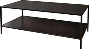 Masuta design industrial Slim Line 120cm, negru