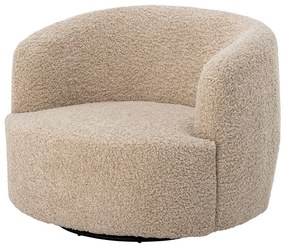 Fotoliu bej cu tapițerie din țesătură bouclé Bocca – Bloomingville