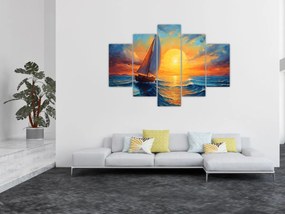 Tablou - Sailboats (150x105 cm)