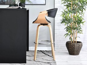 Scaun Bjorn H (stejar negru + crom). 1110650