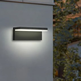 Brilagi - Aplică de perete LED pentru exterior TESSI LED/10W/230V neagră IP54