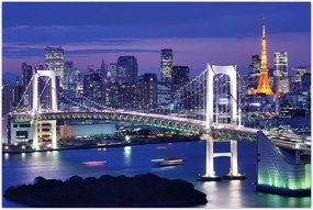 Tablou metropolei nocture (90x60 cm)