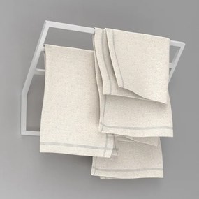 Suport de perete pentru prosoape 37x60 cm alb