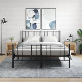 vidaXL Noptiere, 2 buc., stejar sonoma, 40x35x50 cm, lemn compozit