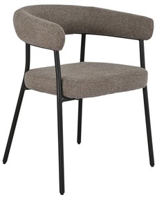 Scaun de dining Trivio, maro, picioare negre