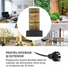 Blumfeldt Fântână de grădină Raincastle 12 LED-uri 8W IPX8 interior și exterior