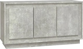 vidaXL Dulap, gri beton, 102x35x55 cm, lemn prelucrat