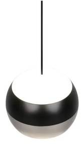 Lustră neagră-argintie LED ø 15,5 cm Orbit – Trio Select