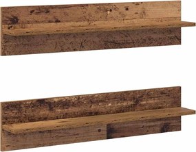 vidaXL Raft de perete 2 pcs Lemn Vechi 80 x 11,5 x 18 cm Lemn compozit