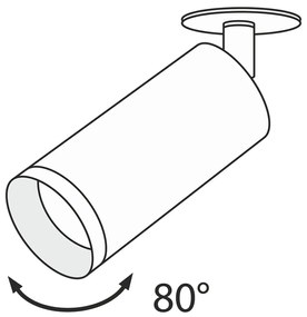 Spot directionabil incastrat de tavan/plafon Focus MYCC018CL-01MG