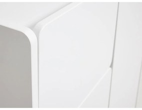 Dulap alb 80x100x40 cm Bera – Unique Furniture