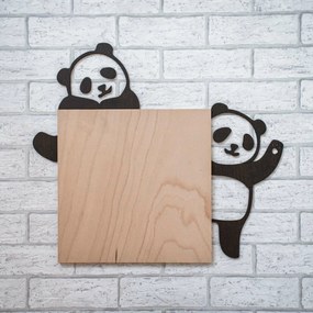 DUBLEZ | Autocolant din lemn în jurul ușii - Panda
