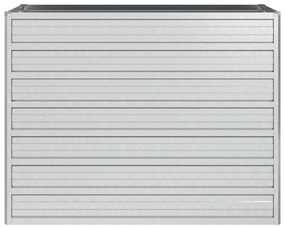 Strat inaltat de gradina argintiu 100x40x77 cm otel galvanizat 1, 100 x 40 x 77 cm