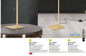 Lampadar/Lampa de podea pivotanta CARLTON alama/alb