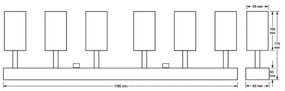Spot FARGO 6xGU10/30W/230V alb
