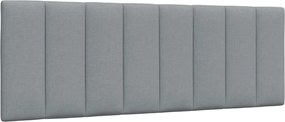 vidaXL Pernă tăblie de pat, Hanko, gri deschis, 140 cm, material textil