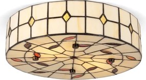 BRILAGI - Tiffany lampă de tavan cu vitralii FOLIA 2xE27/60W/230V Ø 40 cm