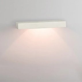 Aplica de perete cu lumina ambientala design modern Gypus alb 20cm