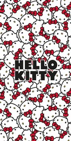 Hello Kitty Red Bows prosop de baie, prosop de plajă 70x140cm
