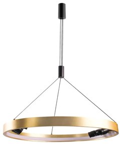 Lustra LED dimabila suspendata moderna SERAFINO 80 3-step dimm auriu/negru