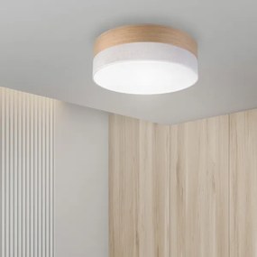 Plafonieră LED SIRJA WOOD LED/36W/230V d. 45 cm alb/stejar