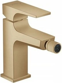 Baterie bideu Hansgrohe Metropol cu ventil Push-Open bronz periat