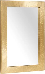 vidaXL Oglindă pentru baie Pe perete Negru și Aur 50 x 2,5 x 70 cm