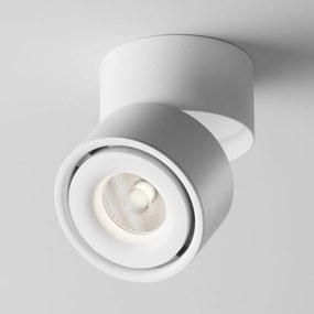 Spot LED aplicat directionabil dimabil design tehnic Yin alb, 4000K