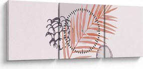 Tablou - Minimalism violet N⁰3 (cu ceas) (90x30 cm)