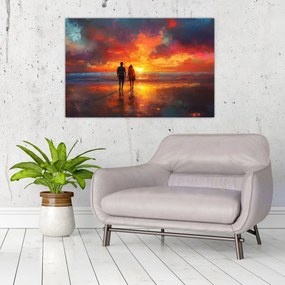 Tablou - Plimbare pe plajă (90x60 cm)