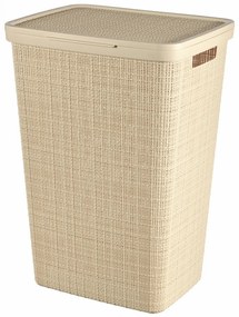 Curver Coș de rufe Jută 58 l, bej