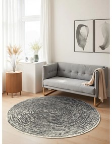 Covor gri-crem rotund ø 120 cm Gloria Cavallo – Hanse Home