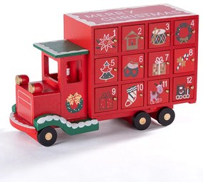 Calendar de advent din lemn CAMION