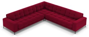 Coltar 6 locuri Bali velvet/picioare negre – L256 x l256 x h75