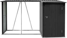 şopron din lemn cu şopron, 270x104x159 cm, antracit, ARPOL TYP 2
