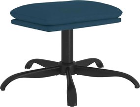 vidaXL Taburet, albastru, 60x60x36, catifea