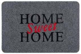 Covor de usa Gri   Home Sweet Home   60x40 cm