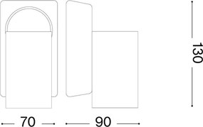 Ideal Lux - Aplică spot LED de perete RUDY 1xGU10/7W/230V CRI 90 negru