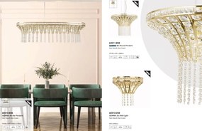 Lustra eleganta decorata cu cristale Gemma 8Lt