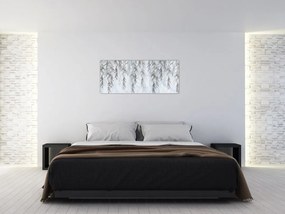 Tablou - Crenguțe de salcie fundal albastru (120x50 cm)