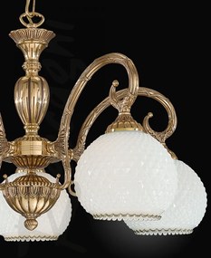 Candelabru din alama cu 5 brate design italian 8500