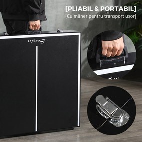 SPORTNOW Masă Pliabilă de Ping Pong cu Fileu și Mâner | Aosom Romania
