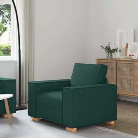 vidaXL Canapea fotoliu verde închis, 60 cm, material textil