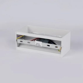 Brilagi - Aplică de perete pentru exterior DONNANI LED/7W/230V 20 cm alb IP44