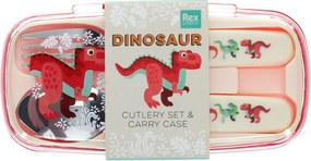 Tacâmuri pentru copii din oțel inoxidabil 2 buc. Baby Dinos – Rex London