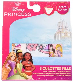 Prințesele Disney lenjerie pentru copii, chiloți 3 bucăți/pachet 6/8 ani