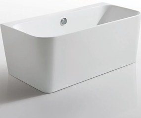 Cada freestanding Kreiner Maggie 160x75 cm finisaj alb lipita de perete, BTW