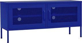 vidaXL Comodă TV, bleumarin, 105x35x50 cm, oțel